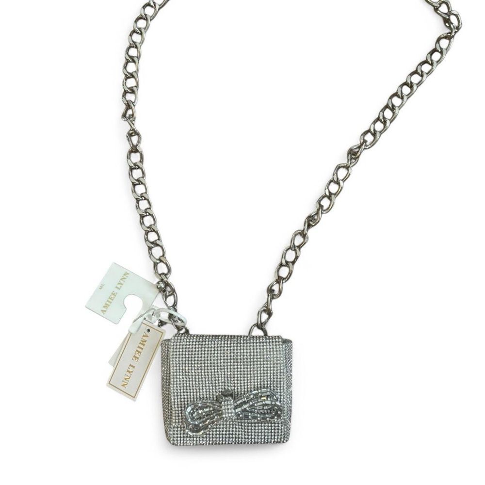Amiee Lynn Silver Rhinestone Mini Crossbody Women's